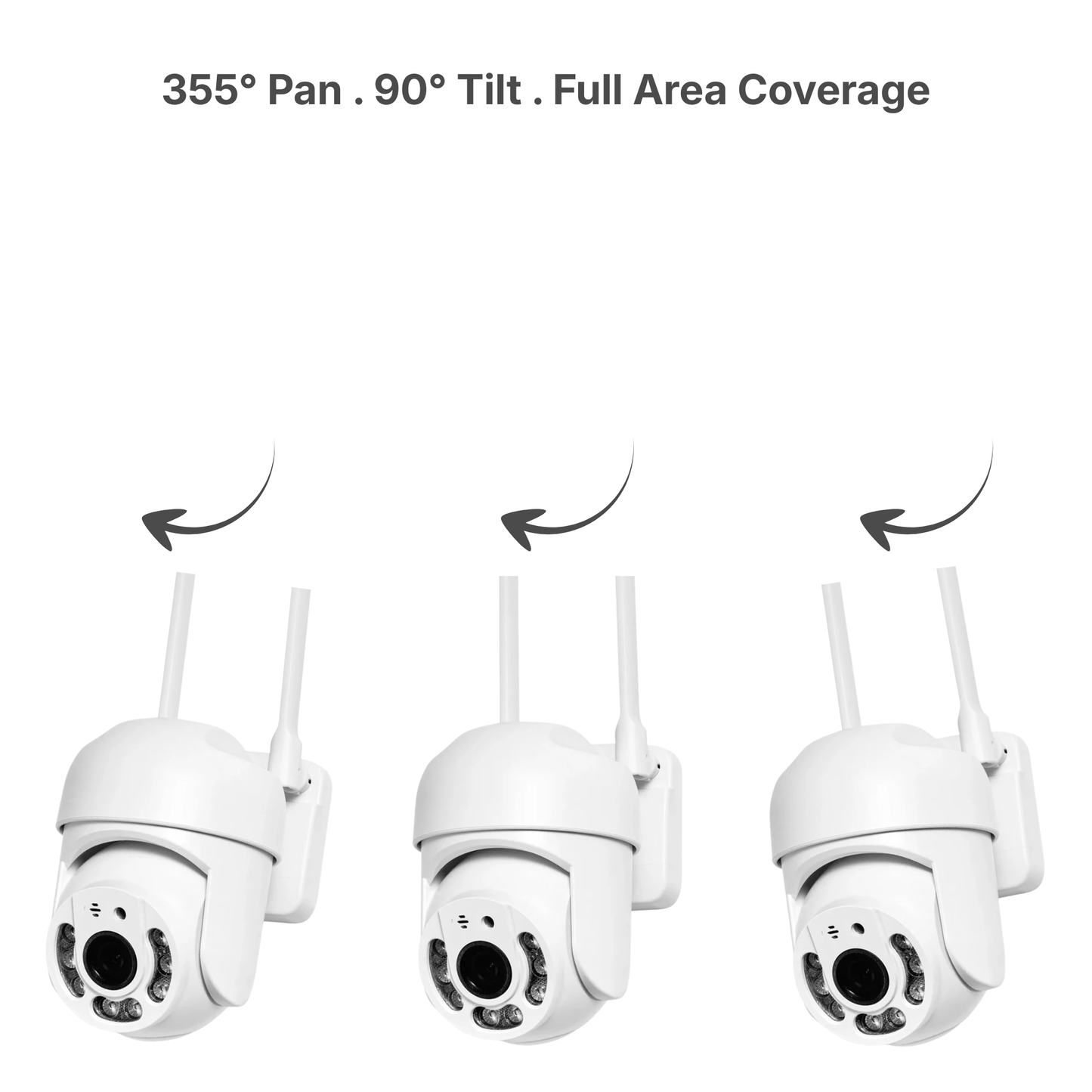 Smart Outdoor WiFi Security Camera – 360° PTZ, Night Vision & Remote Monitoring.