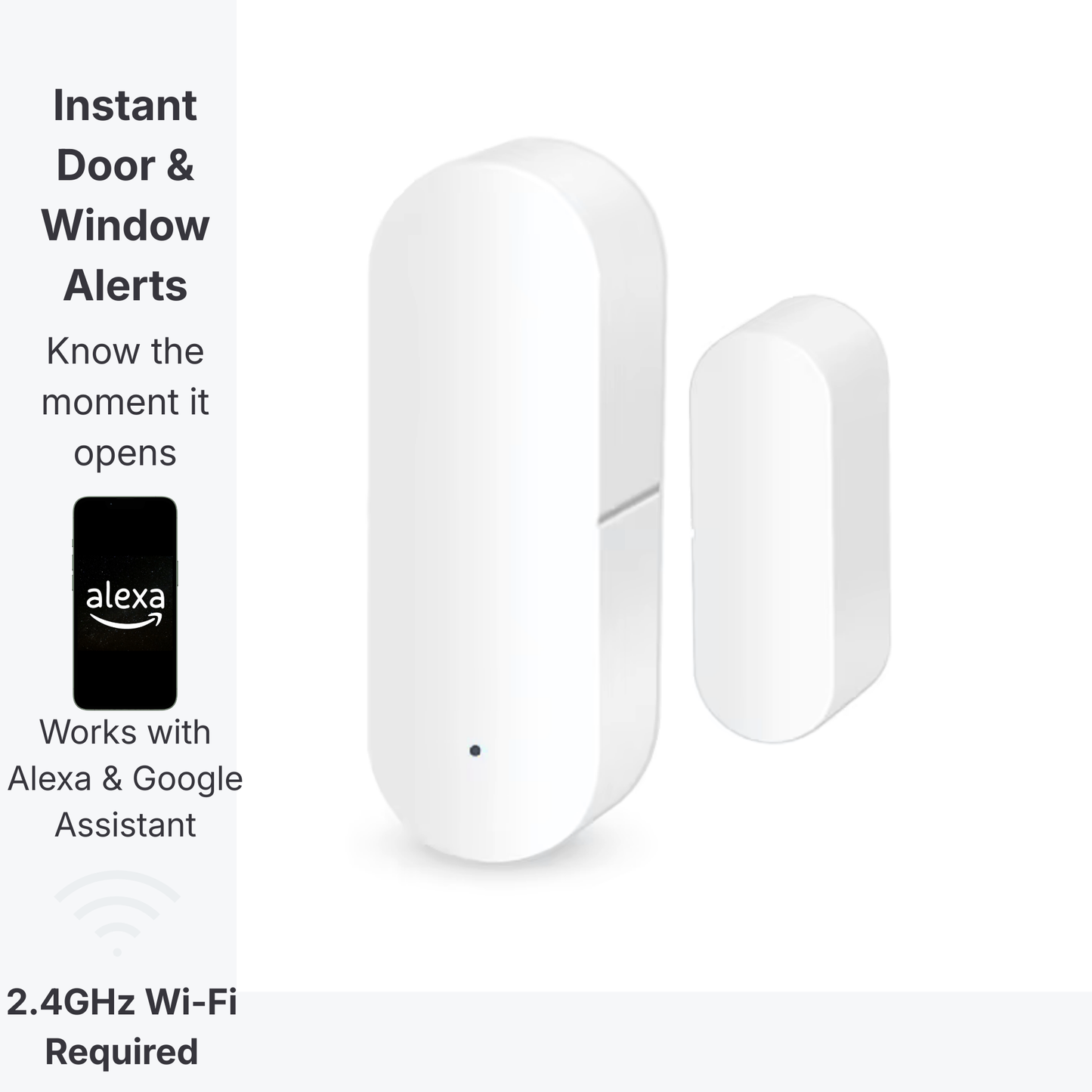 Tuya Smart WiFi Door & Window Sensor | Alexa & Google Home Security