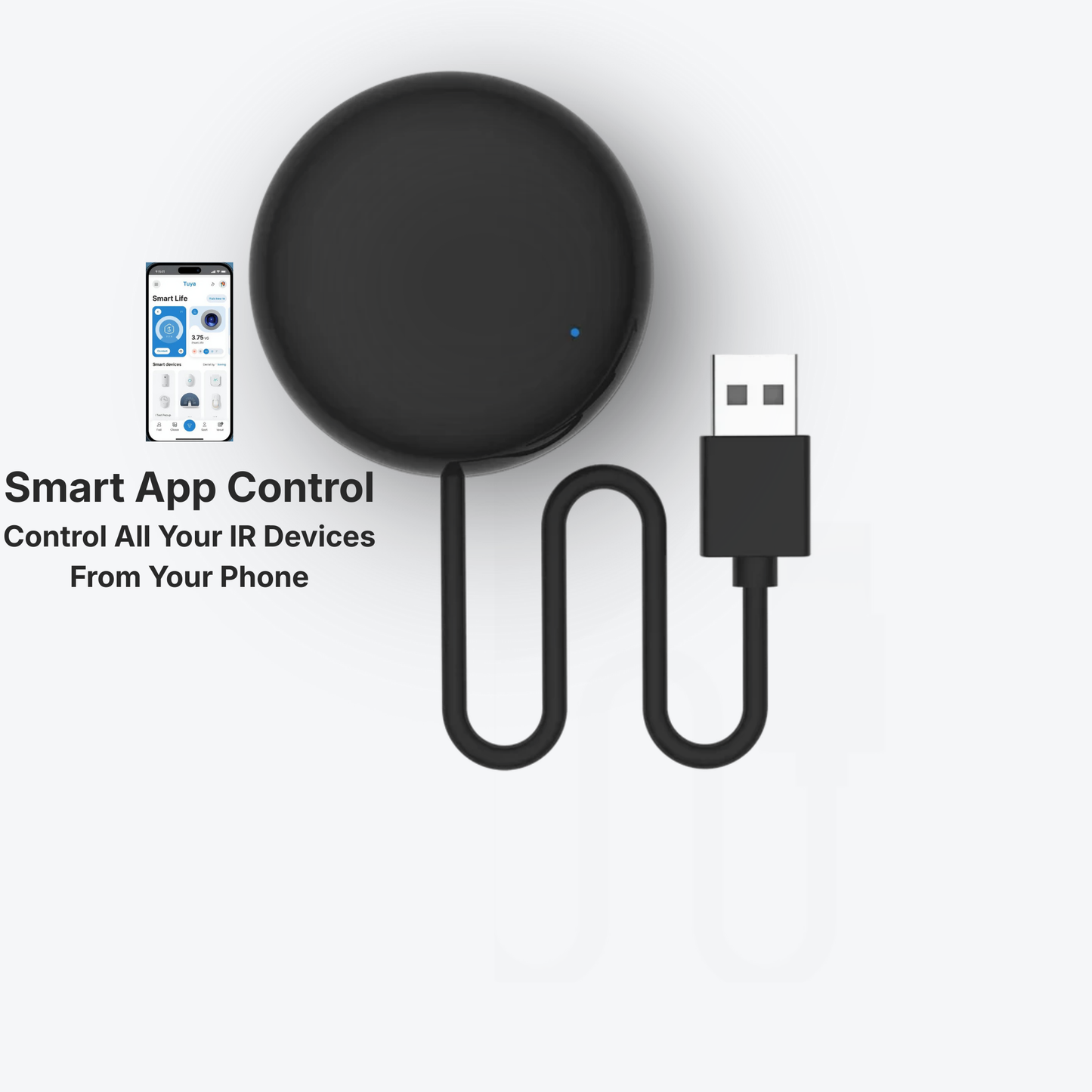 Smart Wi-Fi IR Universal Remote Controller - Control TV, AC & Home Devices With Alexa & Google Home